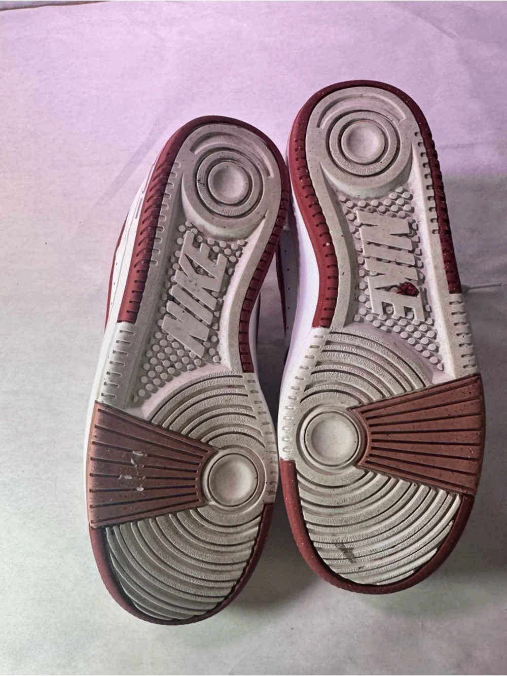 Nike Women’s White & Burgundy Low-Top Sneakers
